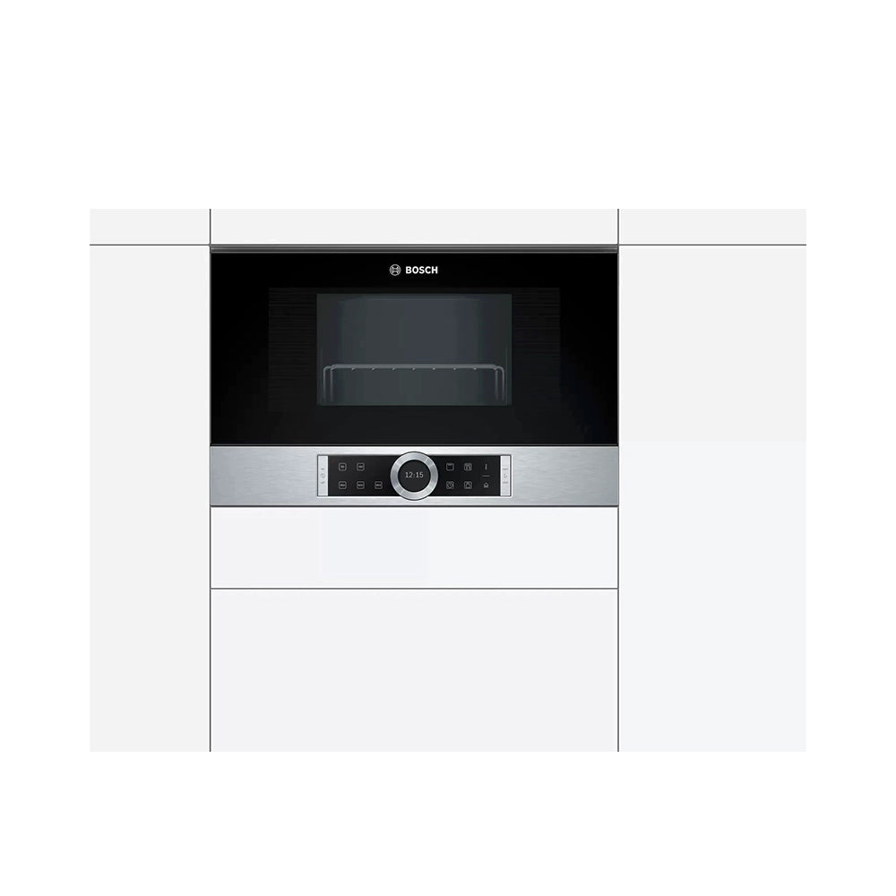 BOSCH Series 8 Built-In Microwave Oven – 21 Liters Silver BEL634GS1M