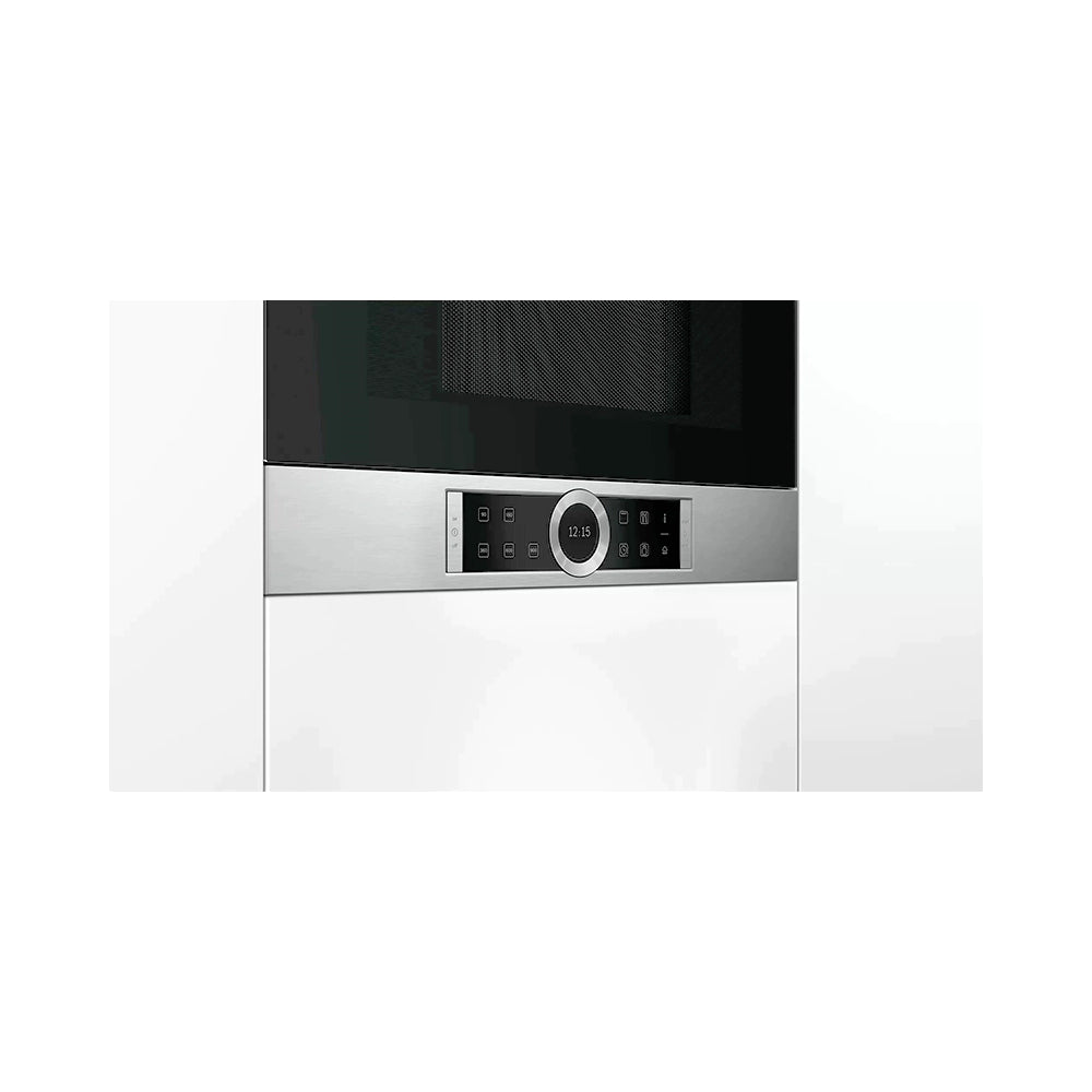 BOSCH Series 8 Built-In Microwave Oven – 21 Liters Silver BEL634GS1M