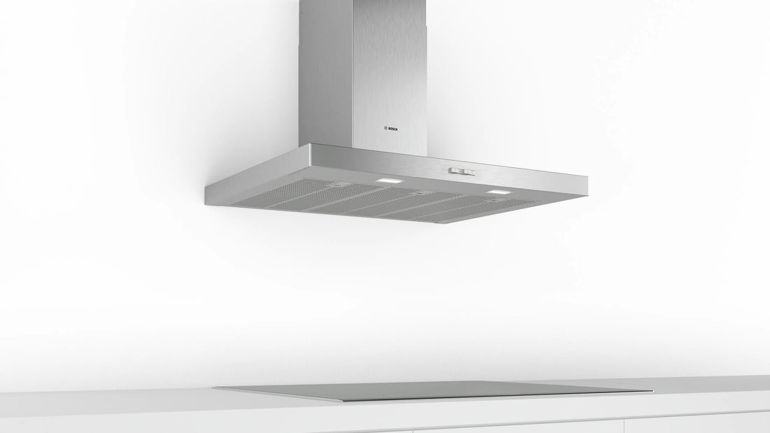 Bosch Series 2 Box-shaped wall-mounted Cooker Hood 90cm Stainless Steel DWB94BC51B