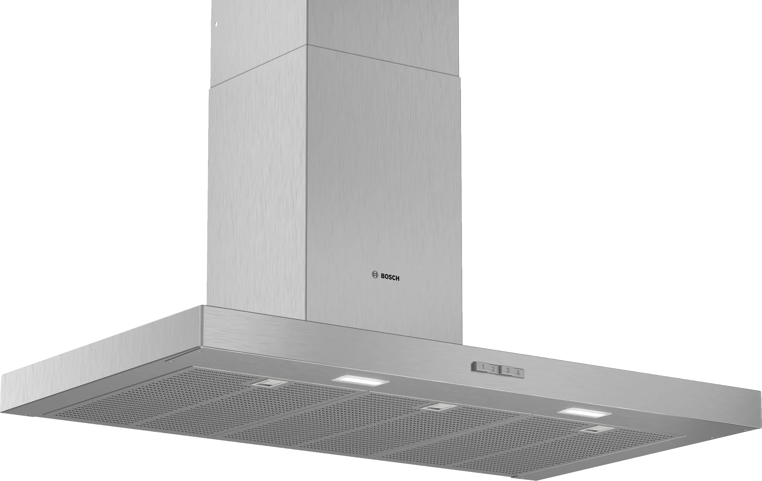 Bosch Series 2 Box-shaped wall-mounted Cooker Hood 90cm Stainless Steel DWB94BC51B