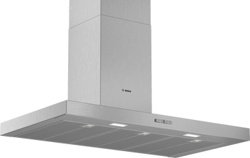 Bosch Series 2 Box-shaped wall-mounted Cooker Hood 90cm Stainless Steel DWB94BC51B