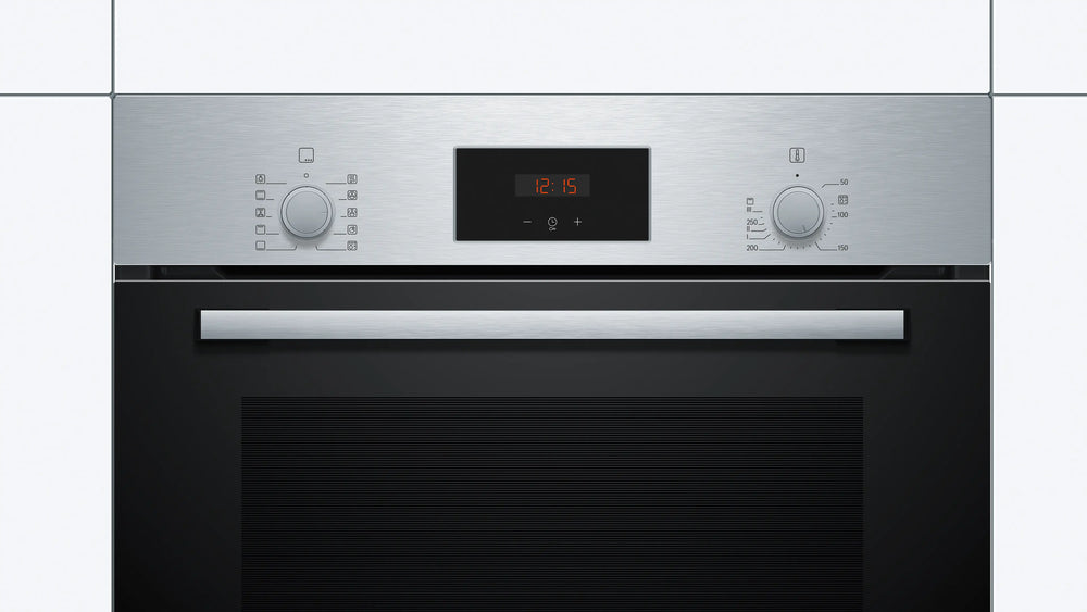 Bosch Series 2 66L Built-in Oven with 7 Heating Modes, Stainless Steel