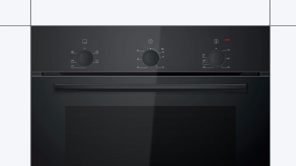Bosch Series 2 71L Built-in Oven with 4 Heating Modes and Grill, Black
