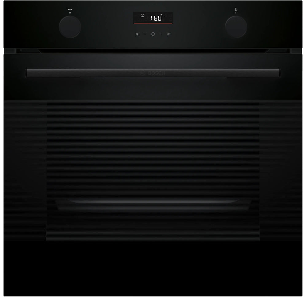 Bosch Series 4 76L Built-in Oven with Added Steam and 8 Modes, Black