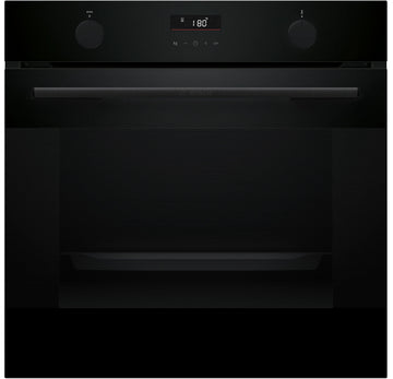 Bosch Series 4, Built-in oven with added steam, 76 L, 60 x 60 cm, Black HUA736EA0M