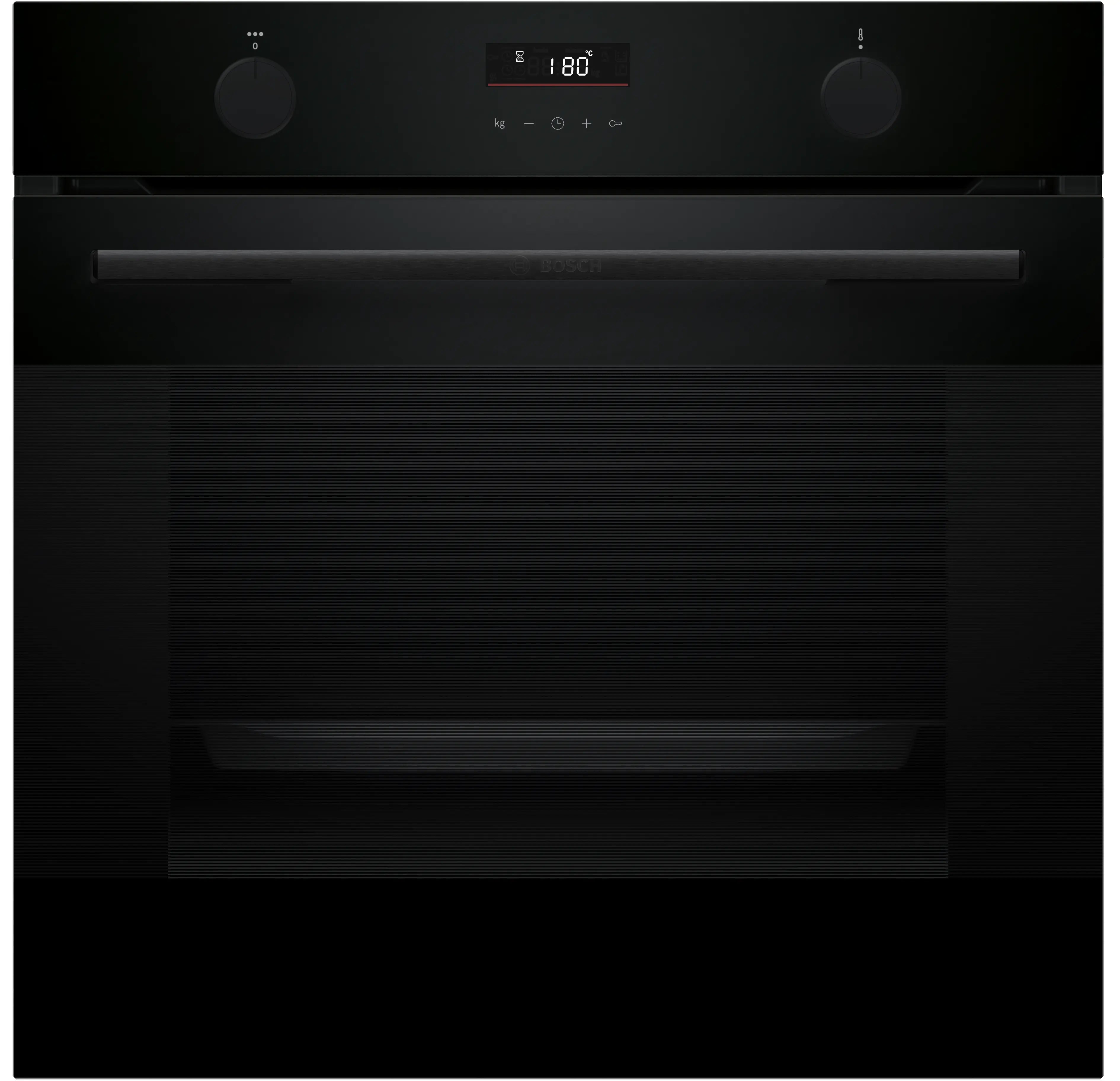 Bosch Series 4, Built-in oven with added steam, 76 L, 60 x 60 cm, Black HUA736EA0M