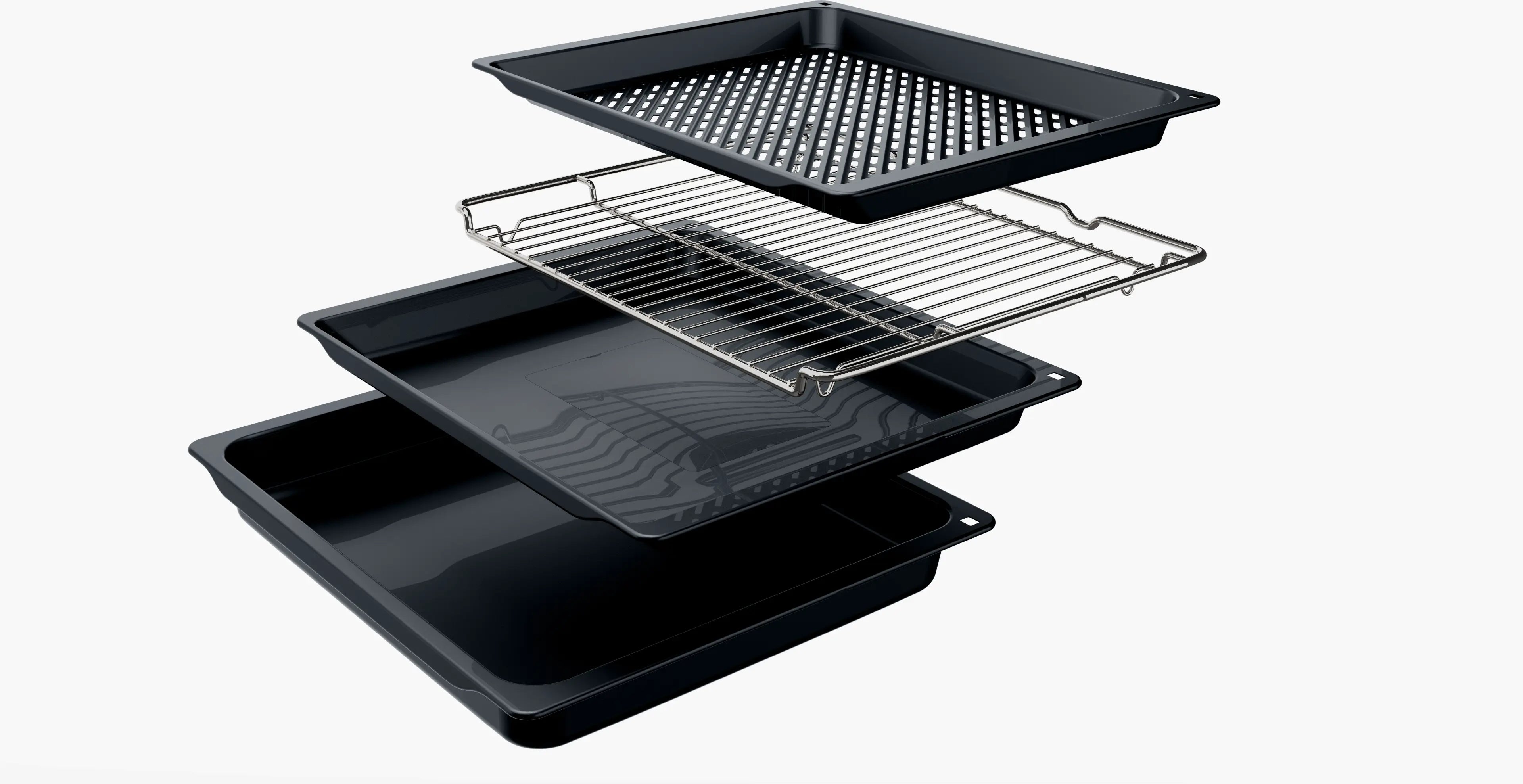 Bosch Series 4, Built-in oven with added steam, 76 L, 60 x 60 cm, Black HUA736EA0M