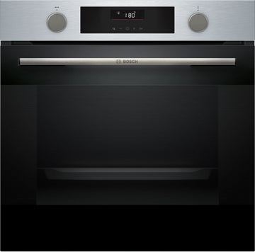 Bosch Series 4, Built-in oven with added steam, 76 L, 60 x 60 cm, Stainless steel HUA736ER0M