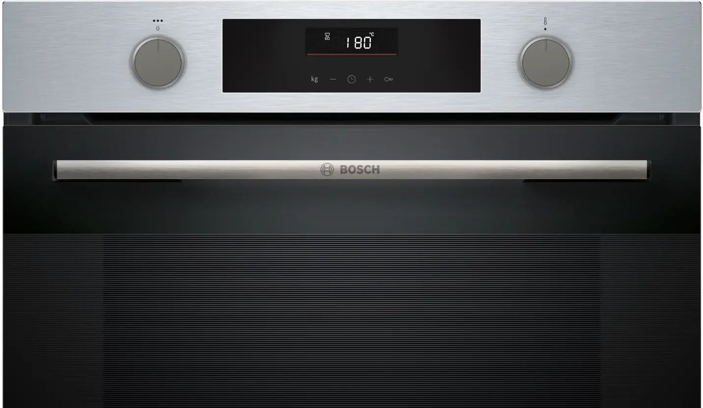 Bosch Series 4, Built-in oven with added steam, 76 L, 60 x 60 cm, Stainless steel HUA736ER0M