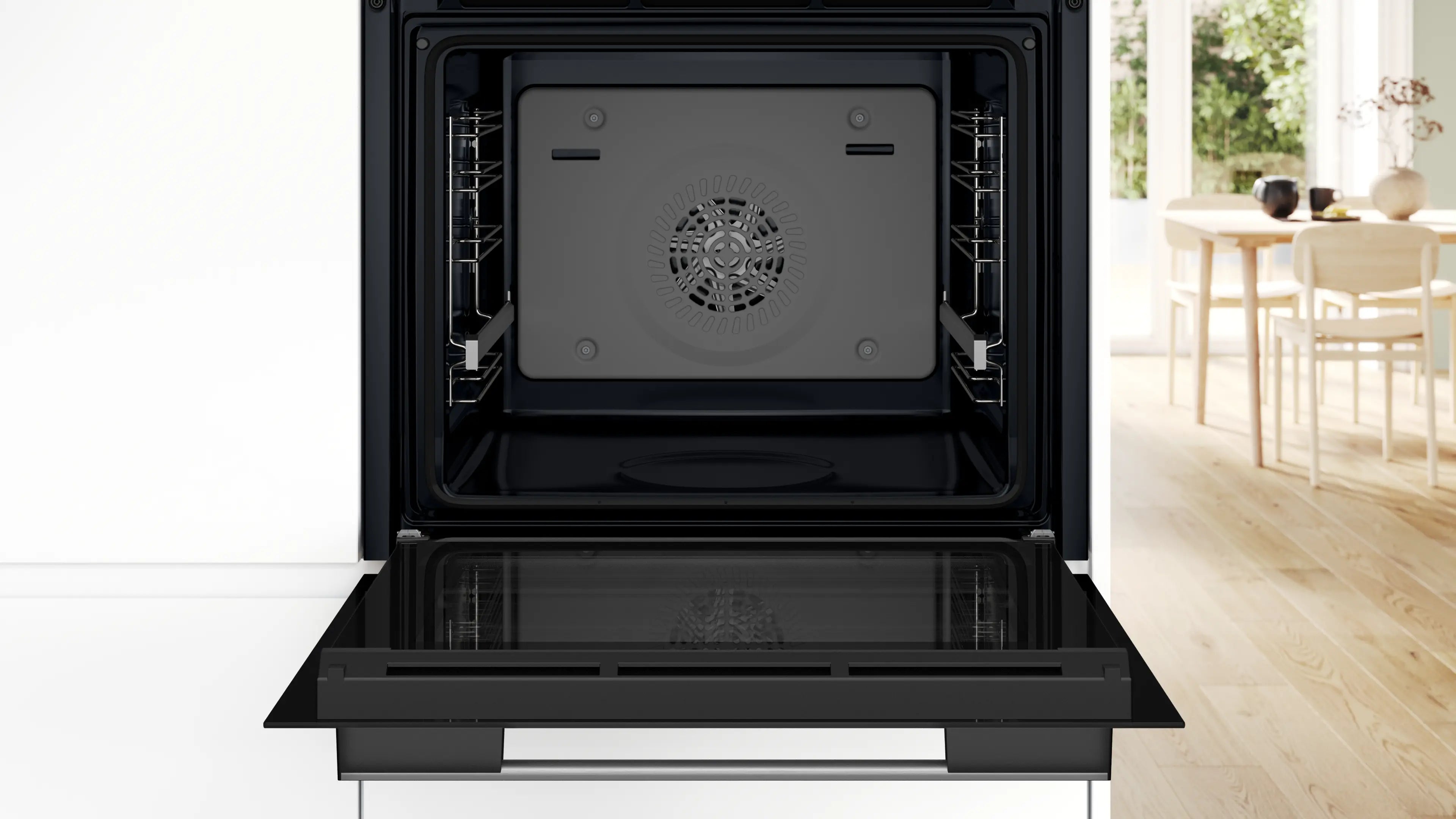 Bosch Series 4, Built-in oven with added steam, 76 L, 60 x 60 cm, Stainless steel HUA736ER0M