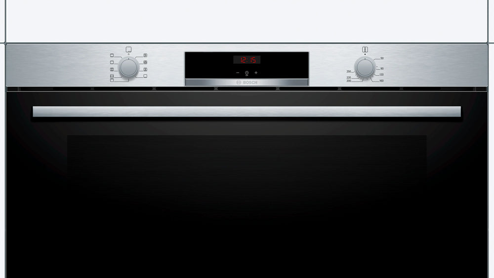 Bosch Series 4 85L Built-in Oven with 8 Heating Modes, Stainless Steel