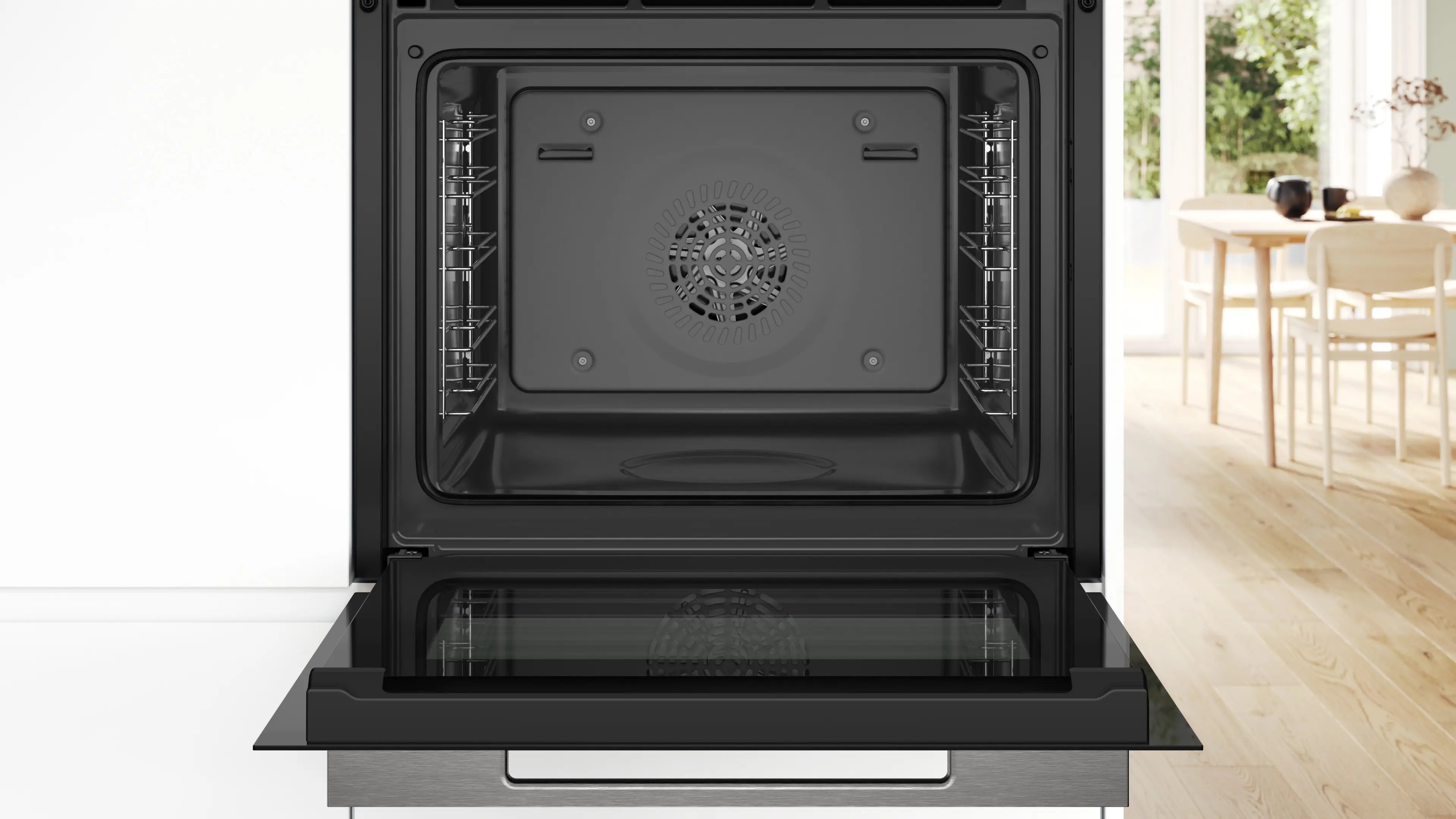 Bosch Series 8, Built-in Oven, 71 L, 60 x 60 cm, Black HBG7341B1M