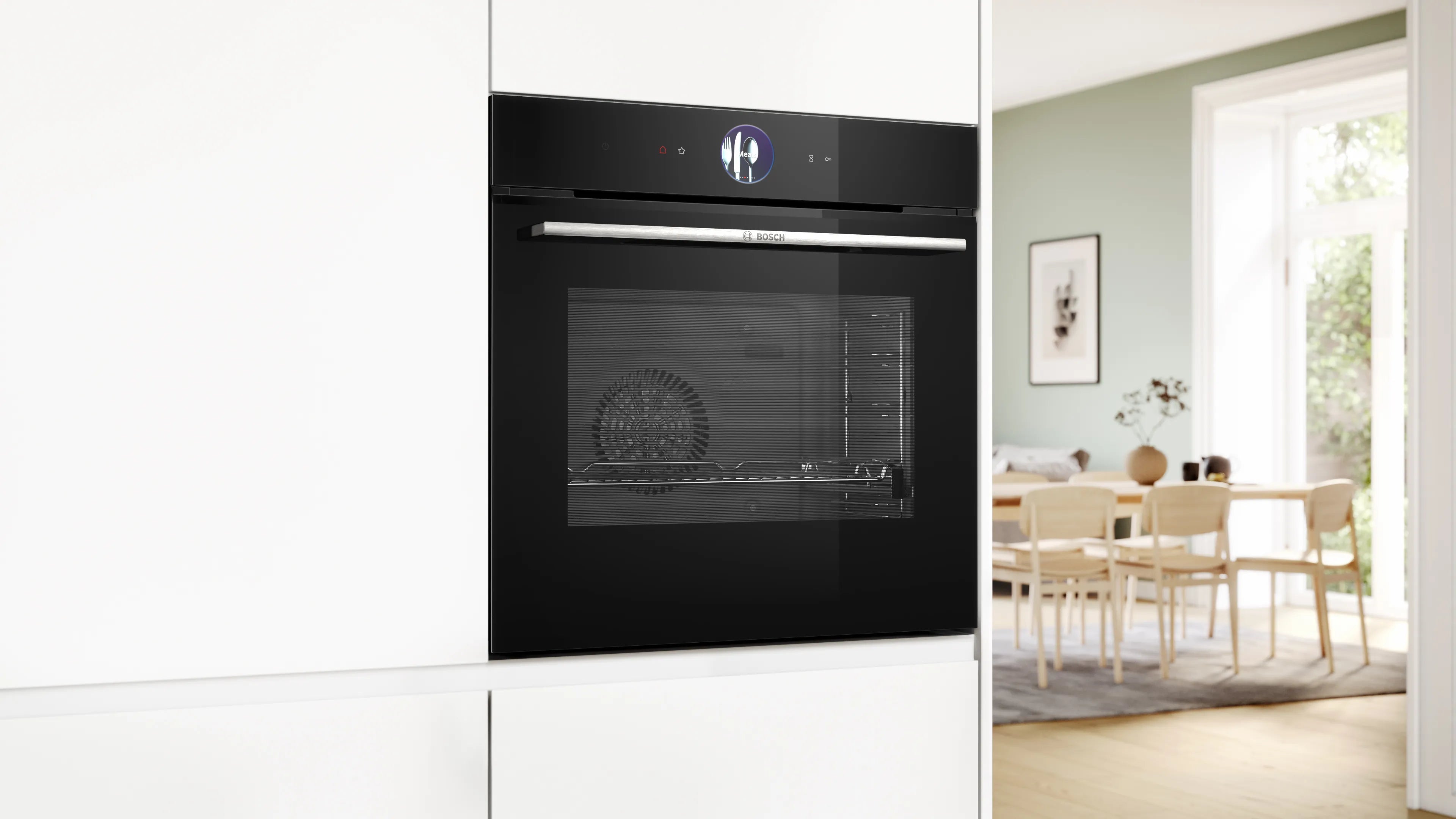 Bosch Series 8 Built-in oven with TFT Touch Display, 71 L, 60x60cm Black HBG756CB1M