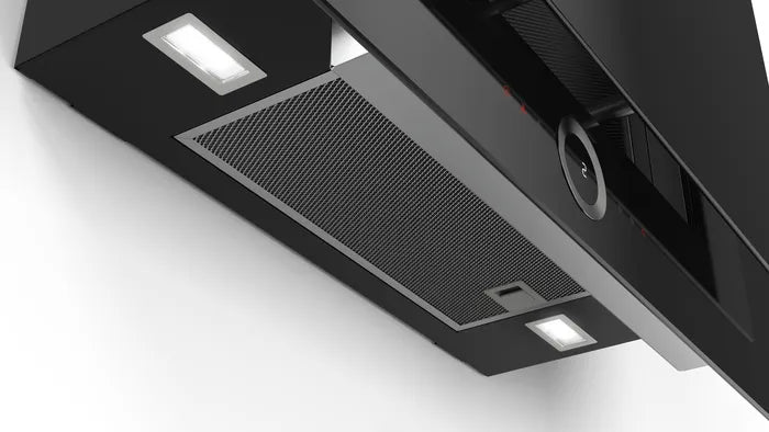 Bosch Series 8 Wall-Mounted Cooker Hood 90 cm Glass/Black DWF97RU60