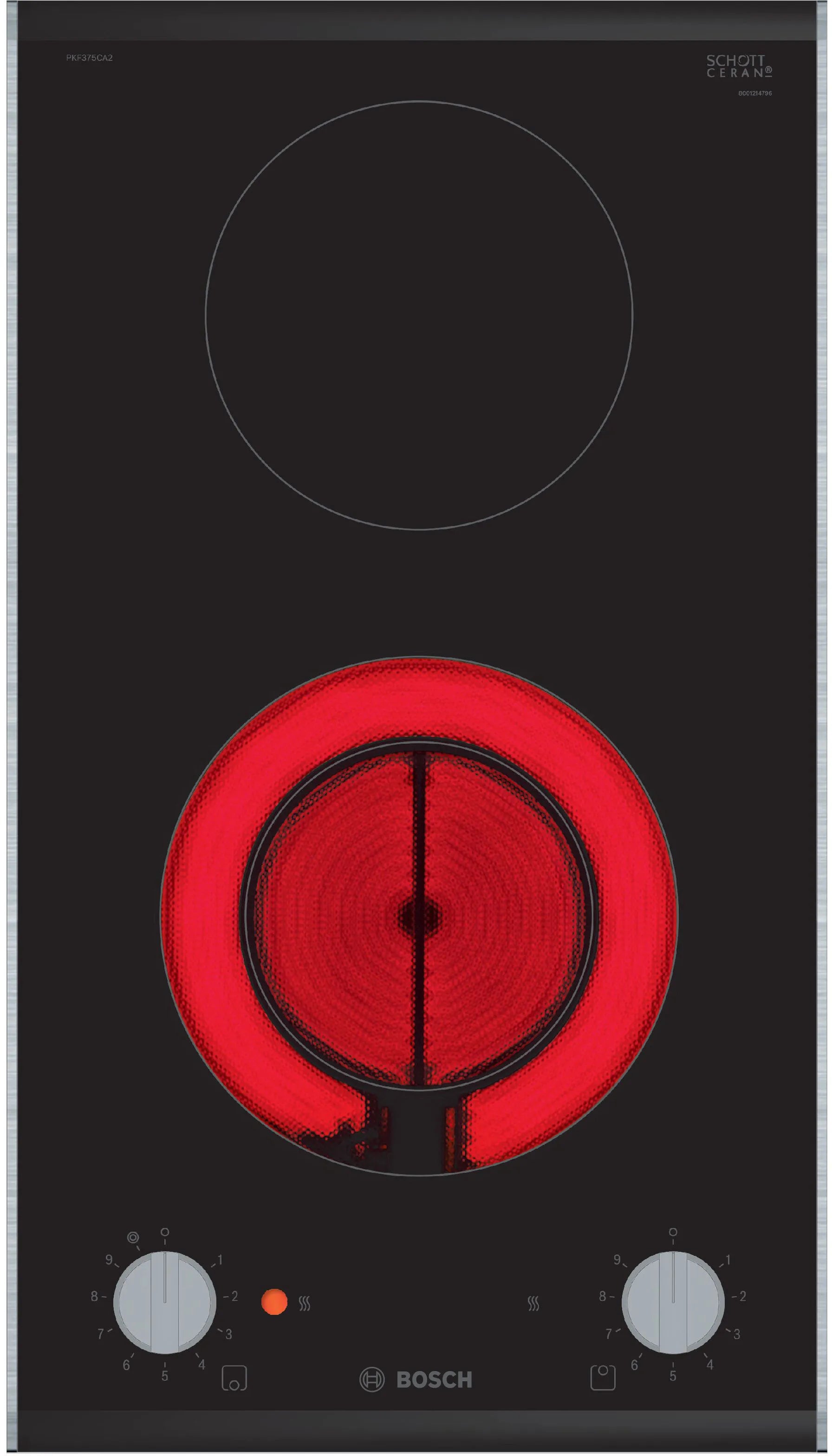 Bosch Series 2 Built in Domino Electric Hob 30cm Black PKF375CA2E