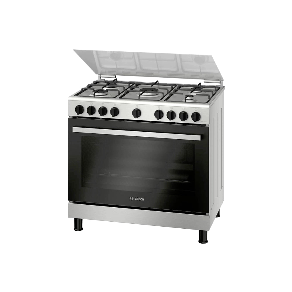 BOSCH Series 2 Gas range cooker Stainless steel HGV1E0U50M