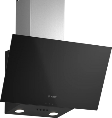 Bosch Series 2 Wall-mounted Cooker Hood 60cm Glass Black DWK63PJ61M