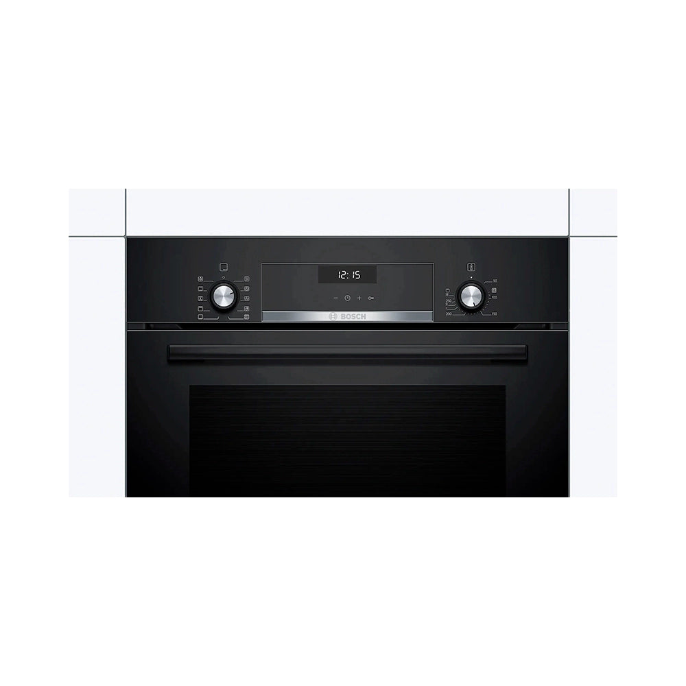 BOSCH Series 4 Built-in oven, 66 L,  60x60 cm Black HBJ538EB0M