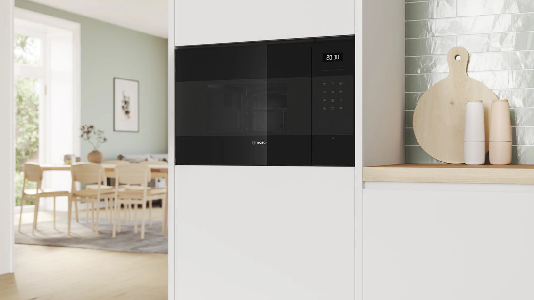 Bosch Series 6 Built-In Microwave 25L with Grill 59x38cm Black BEL554MB2M