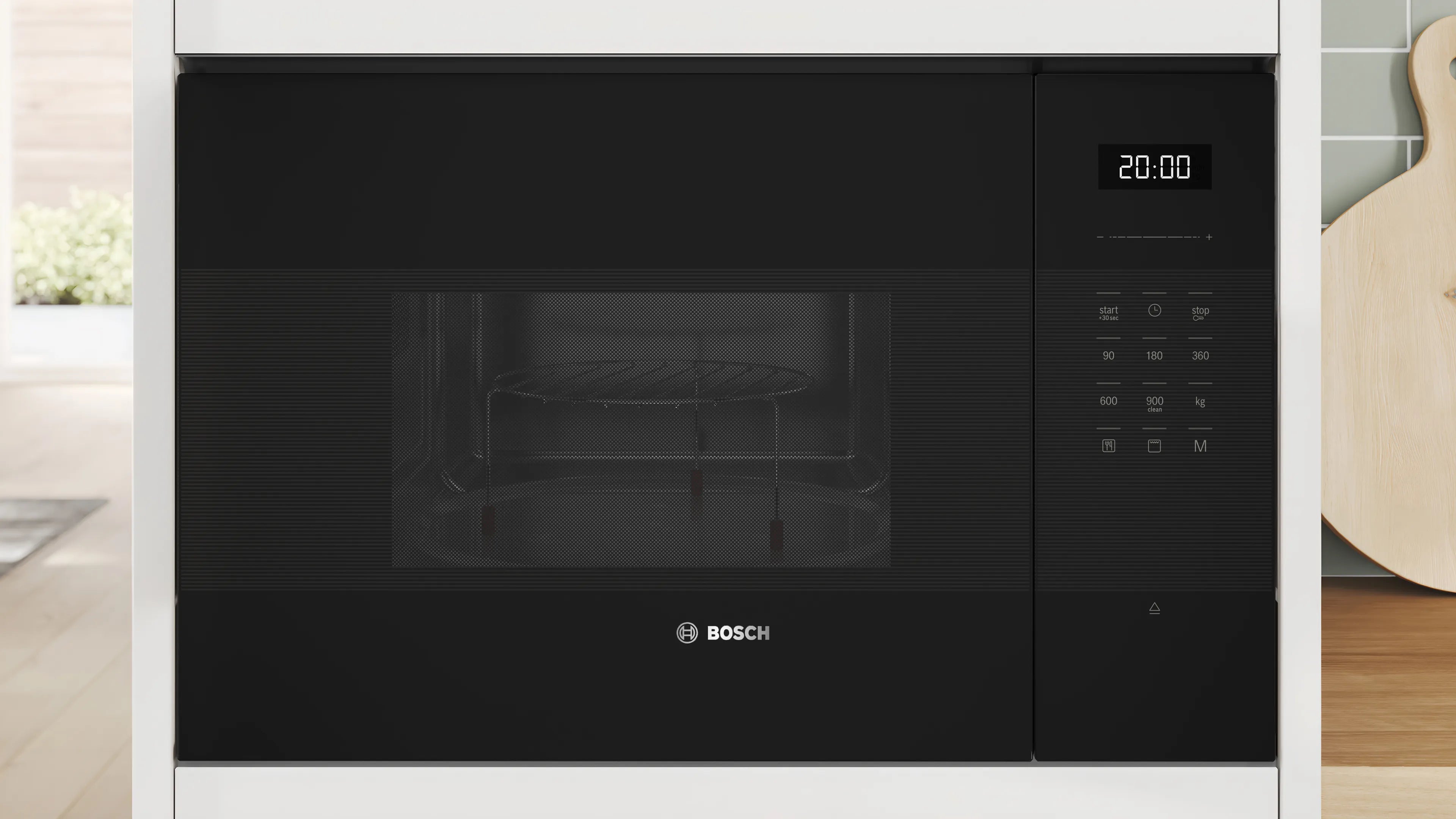 Bosch Series 6 Built-In Microwave 25L with Grill 59x38cm Black BEL554MB2M
