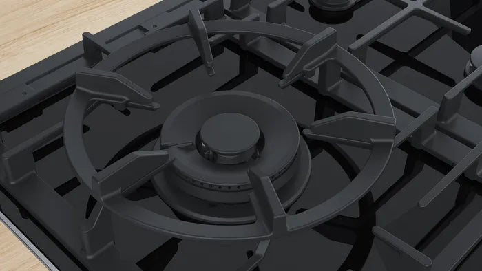 Bosch Series 8,5 Burner Built-In Gas Hob Black Ceramic Glass 90cm PRS9A6D70M