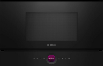Bosch Series 8 Built-In Microwave 21L with AutoPilot10 & Grill Black BEL7321B1M