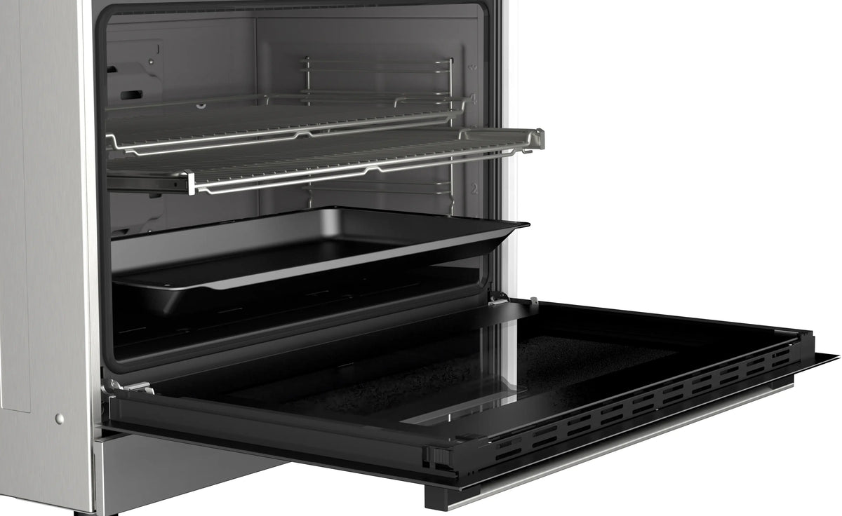 BOSCH Series 8 Cooker Freestanding 5 Burner Gas Full Safety Stainless Steel 90CM NEW