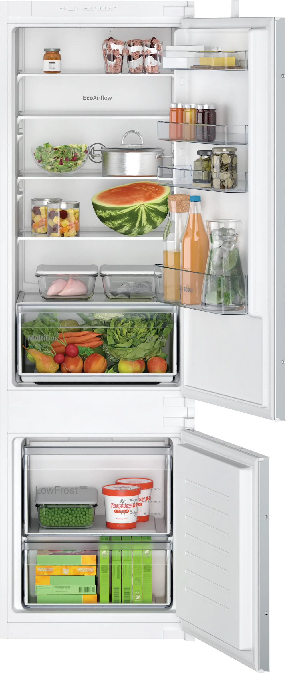 Bosch Series 2 270L Built-in Bottom Freezer Refrigerator KIV87NSF0M