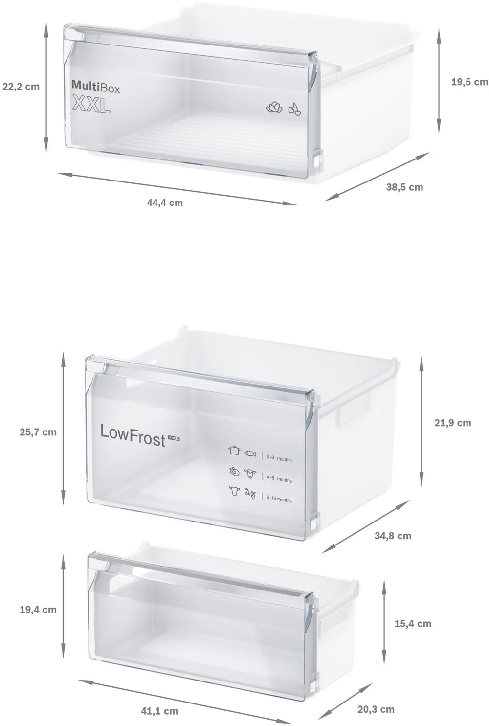 Bosch Series 2 270L Built-in Bottom Freezer Refrigerator KIV87NSF0M