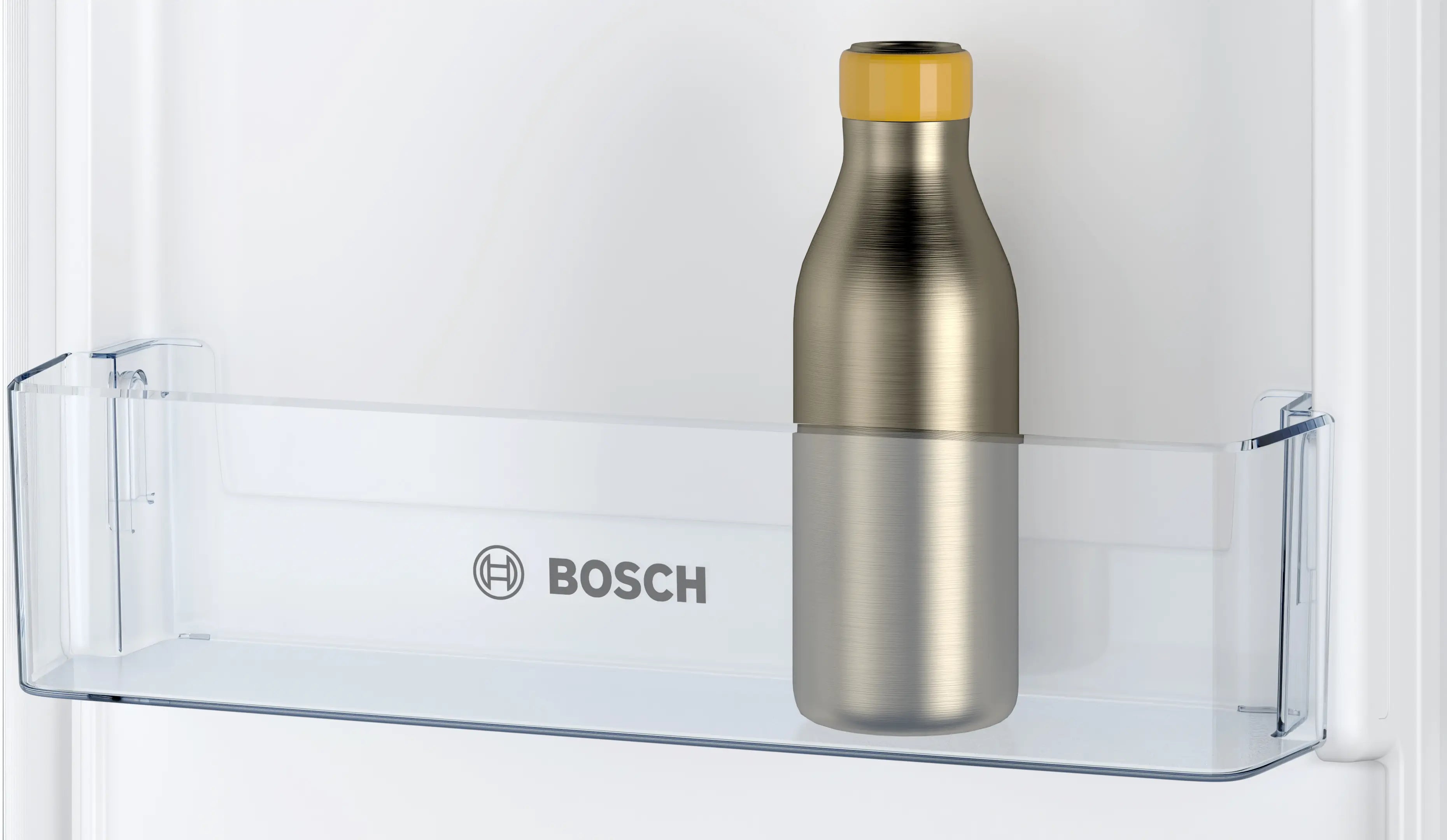 Bosch Series 2, Built-in fridge-freezer with freezer at bottom, 177.2 x 54.1 cm, sliding hinge KIV87NSF0M