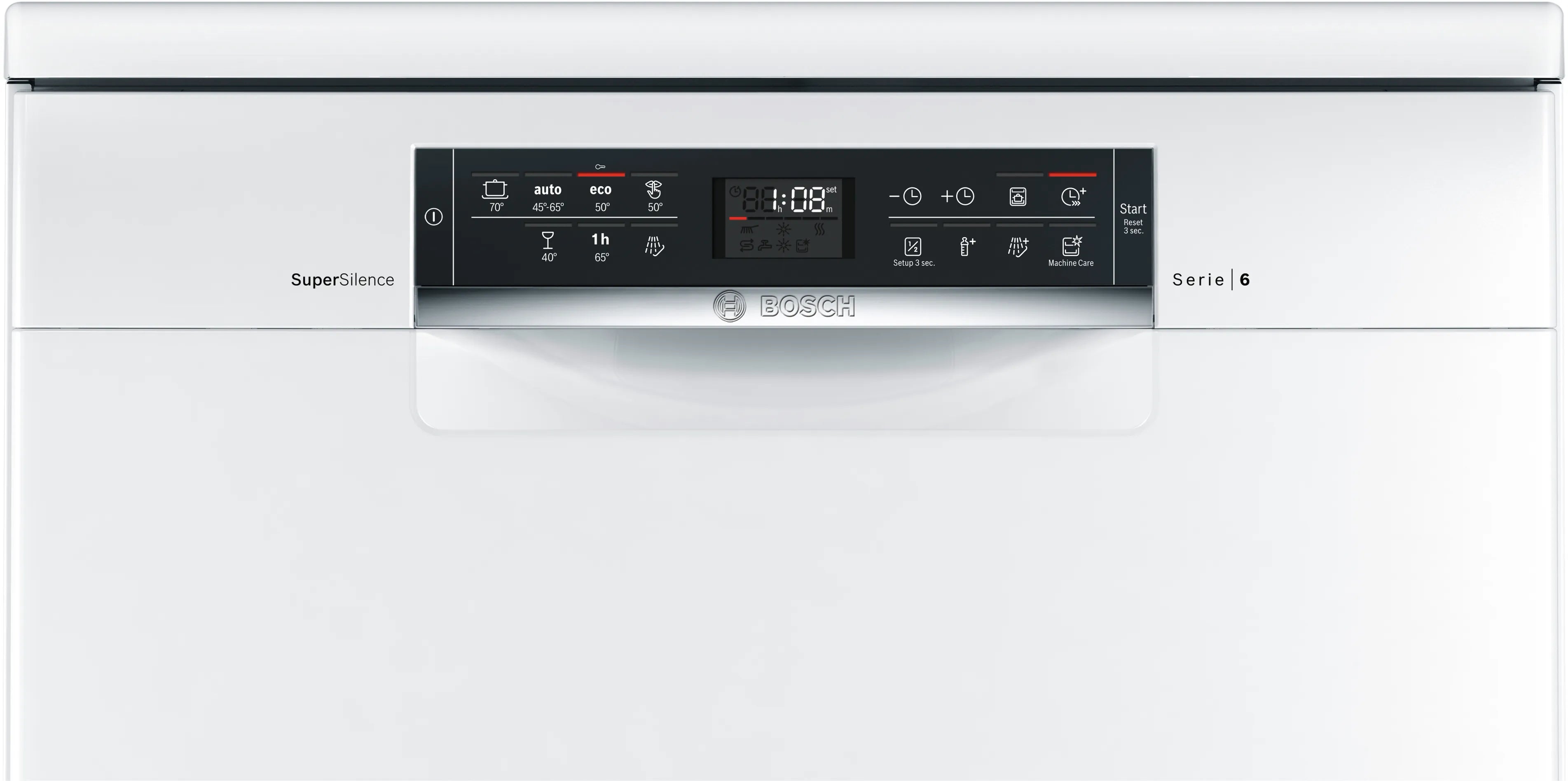 Bosch Series 6 Freestanding Dishwasher Eco Silence Drive SMS67NW10M