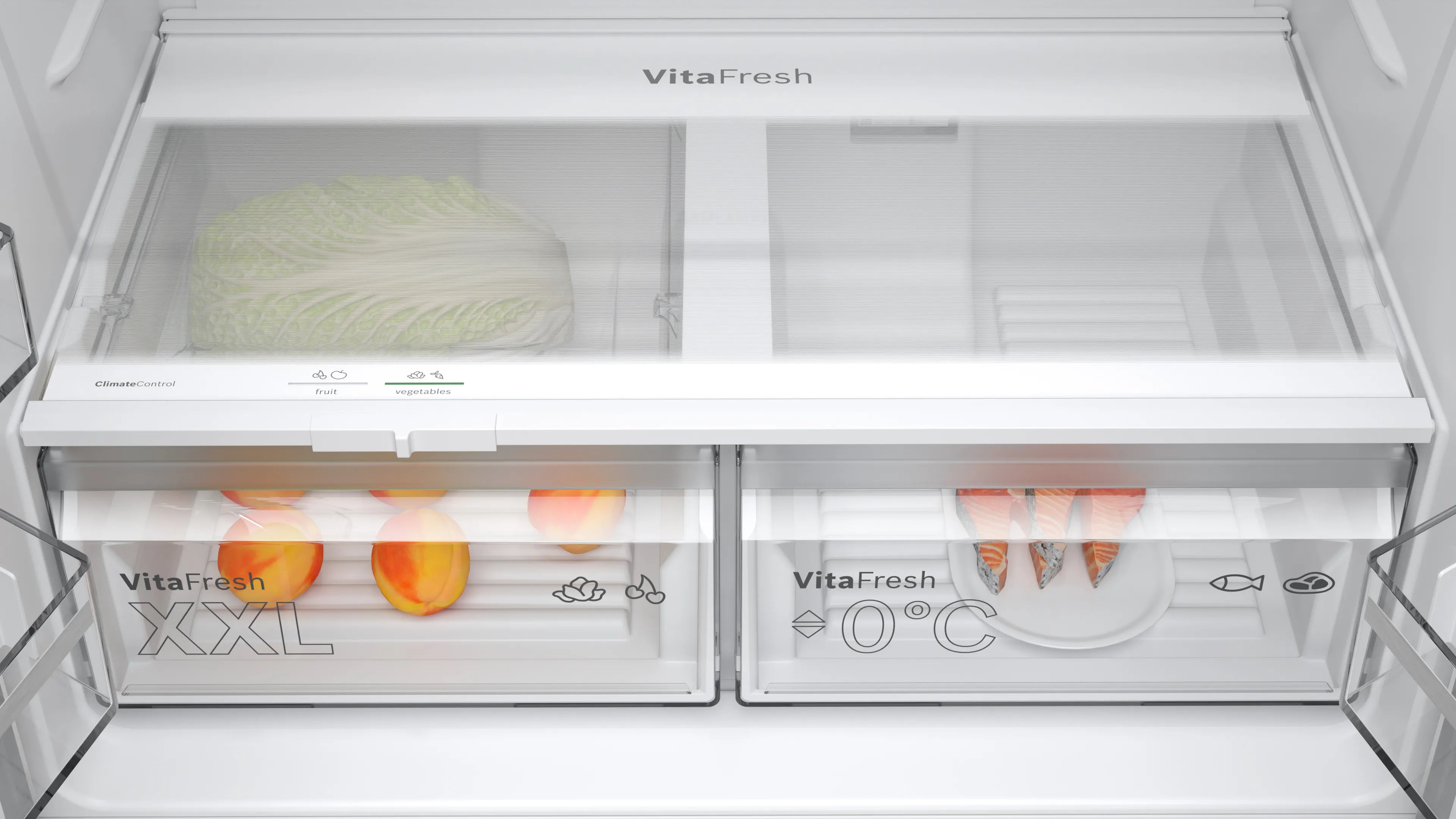 Bosch French Door Refrigerator 605 Liters with Multi Airflow System KFN96VPEAG