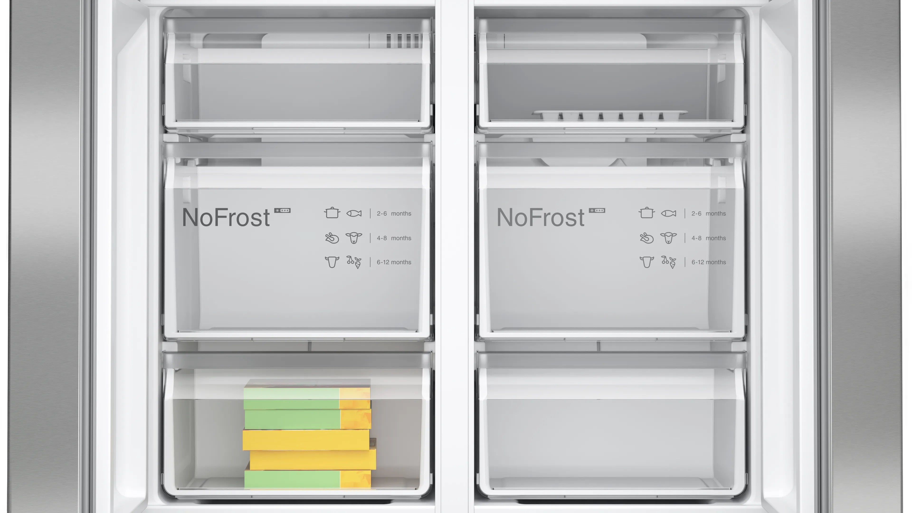 Bosch French Door Refrigerator 605 Liters with Multi Airflow System KFN96VPEAG
