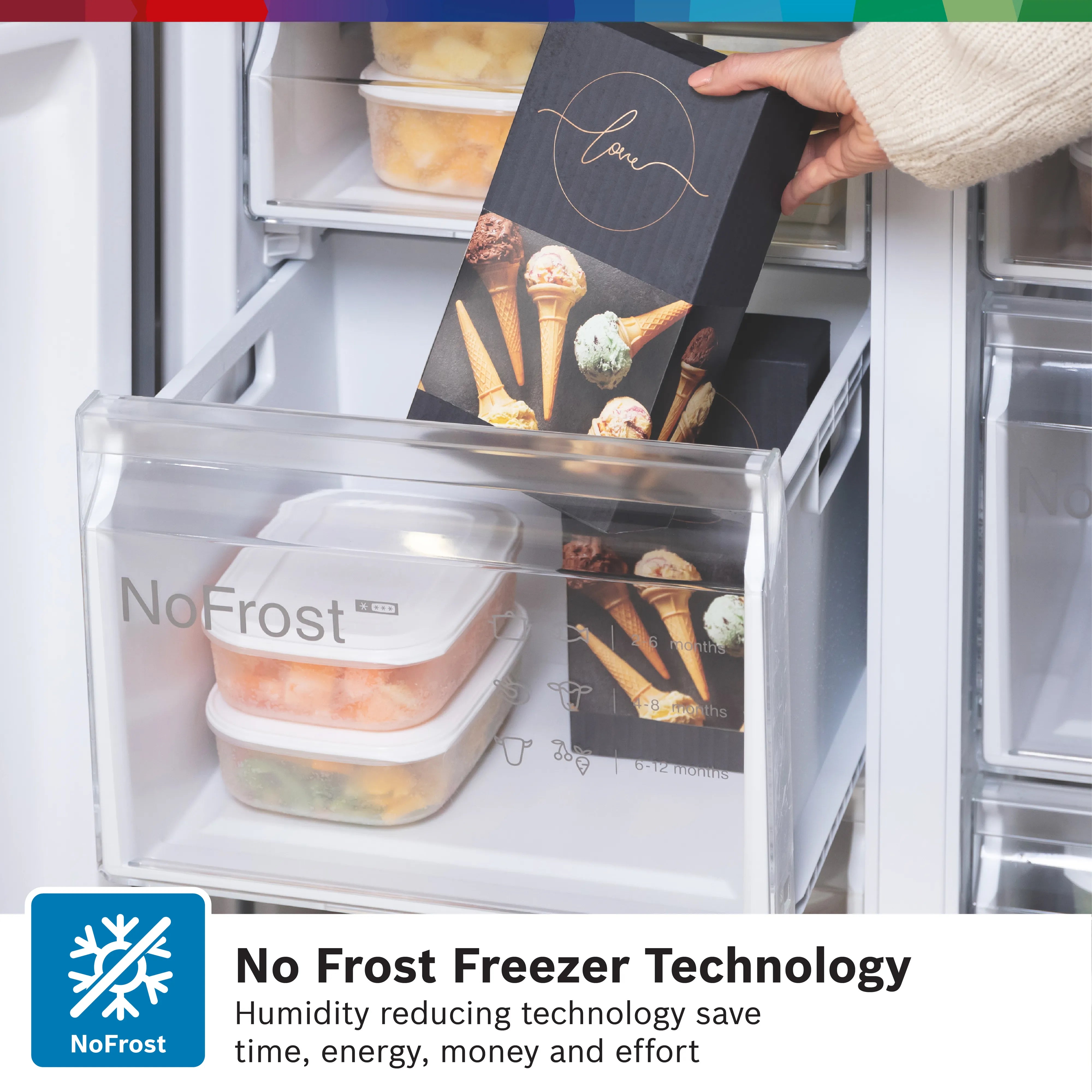 Bosch French Door Refrigerator 605 Liters with Multi Airflow System KFN96VPEAG