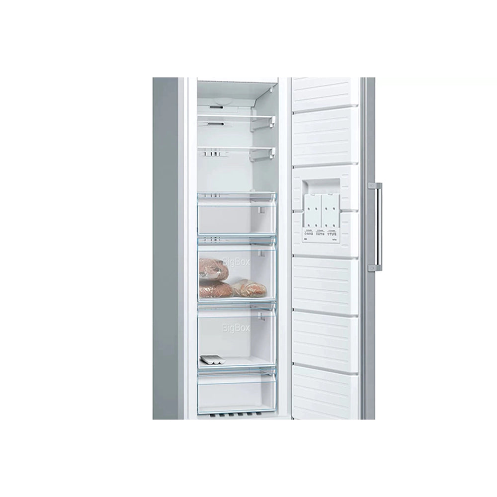 Bosch Series 4, 255 Liters, Vertical Standing Freezer, Silver GSN36VL3PG