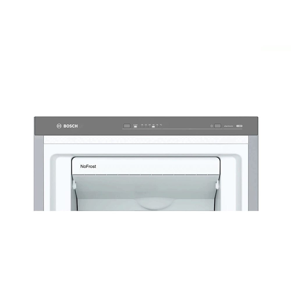 Bosch Series 4, 255 Liters, Vertical Standing Freezer, Silver GSN36VL3PG
