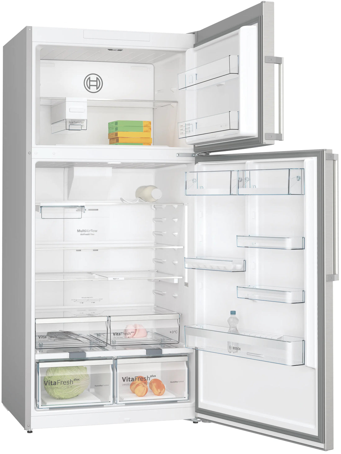 Bosch Series 6, 687 Liters Refrigerator, 186 x 86 cm, Stainless steel KDN86HIE0M