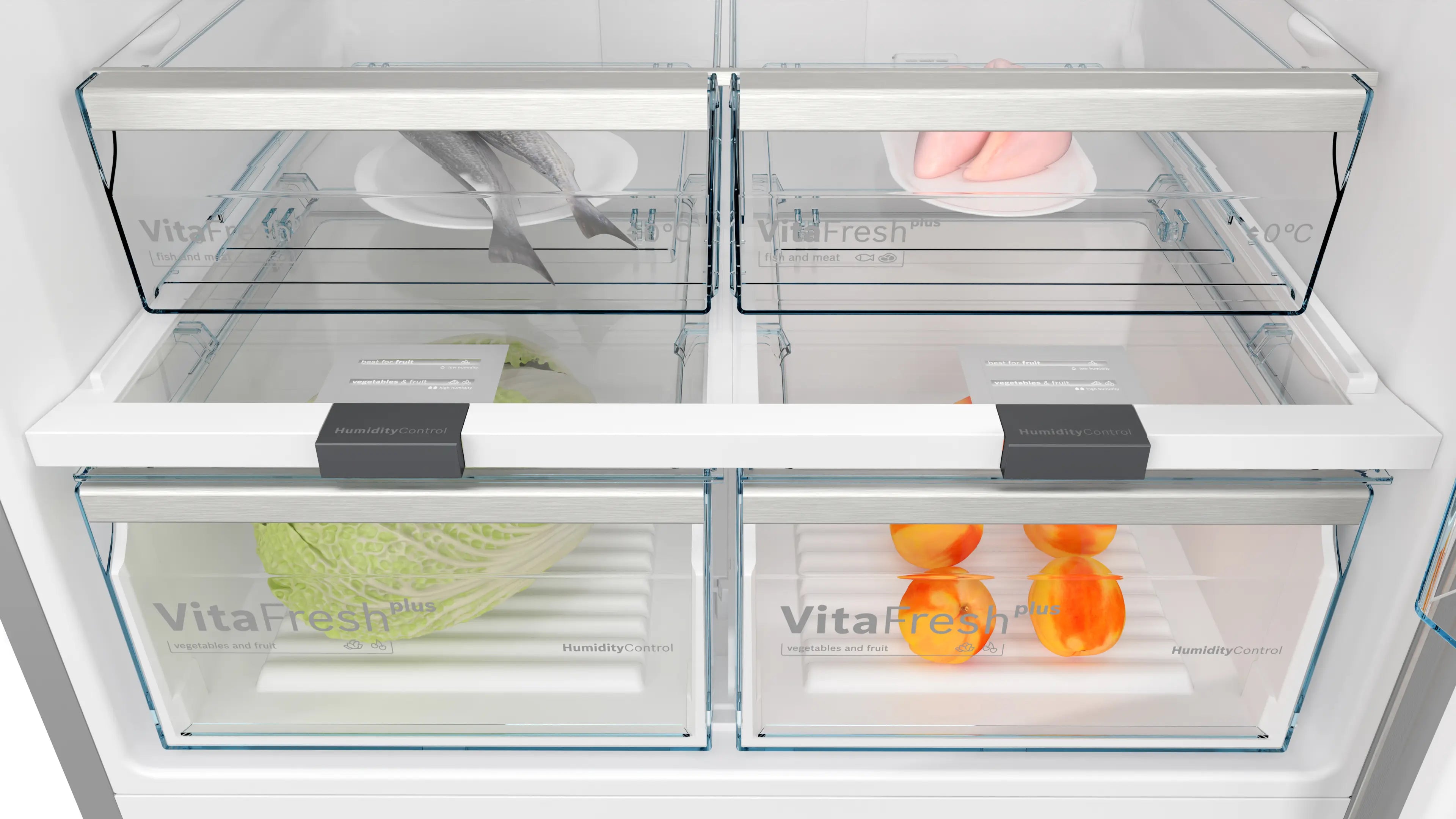 Bosch Series 6, 687 Liters Refrigerator, 186 x 86 cm, Stainless steel KDN86HIE0M