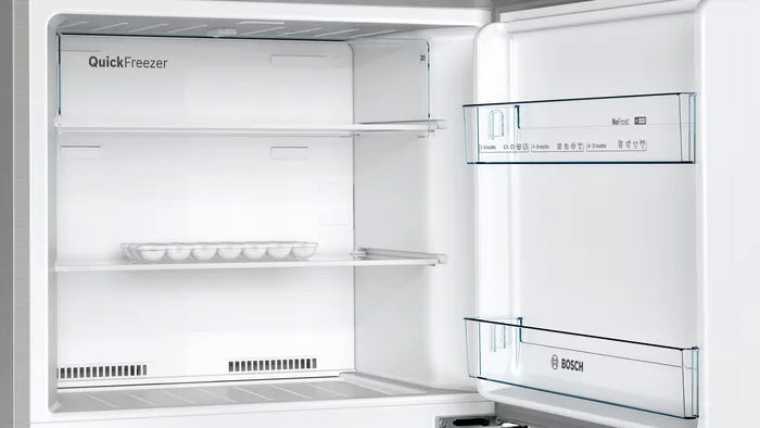 Bosch Series 2, 365 Liters Refrigerator, 186 x 70 cm Stainless steel, KDN43N120M