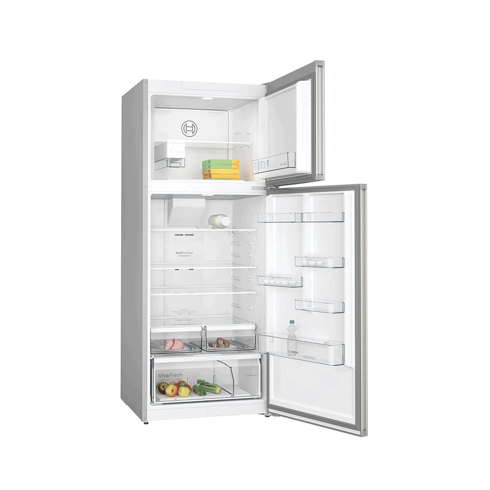 Bosch  Series 4 Top Mount Refrigerator with Vita Fresh & Multi Airflow-Stainless Steel No Frost KDN76XI30M
