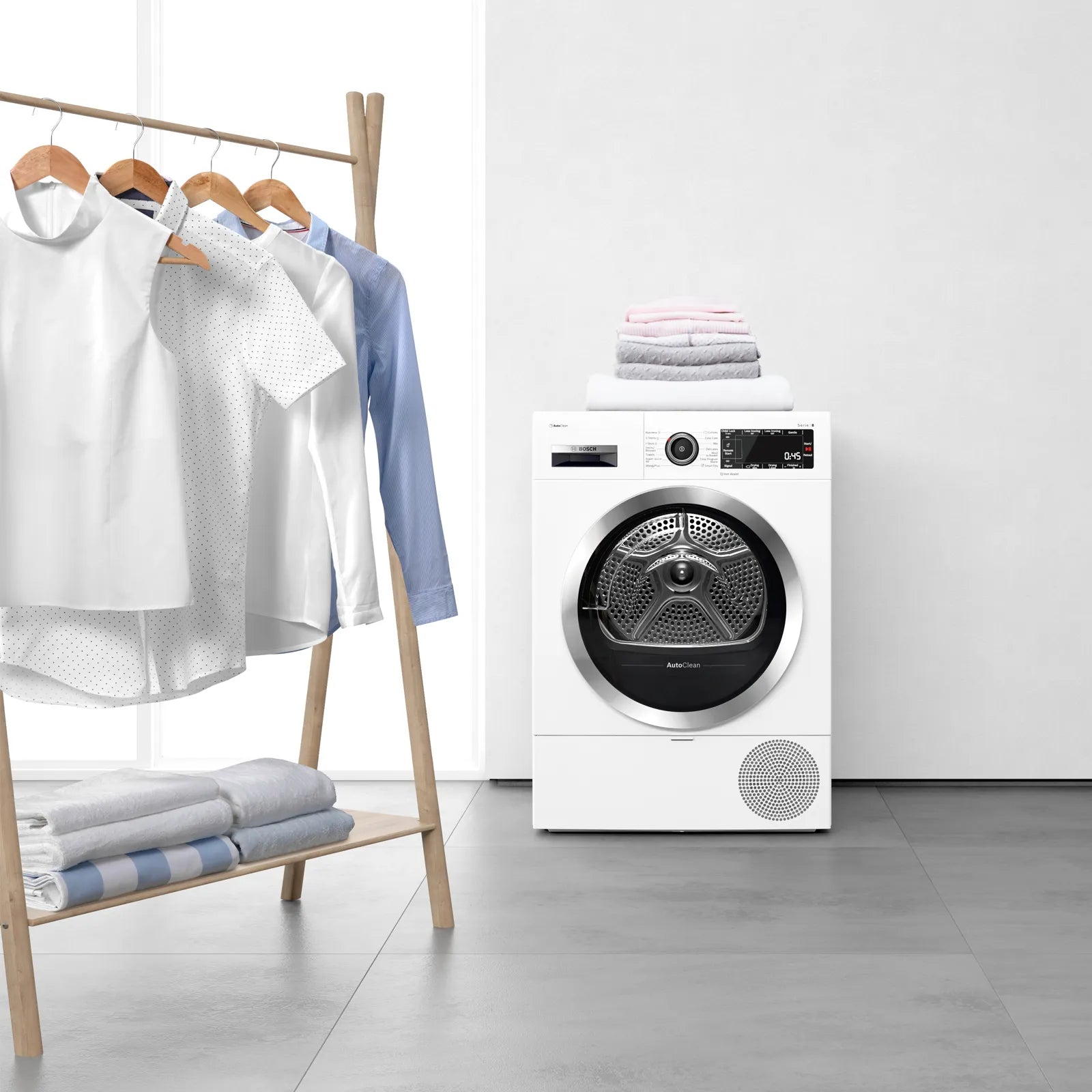 Bosch Dryer 8kg Series 4, Heat Pump White WTH85V10GC