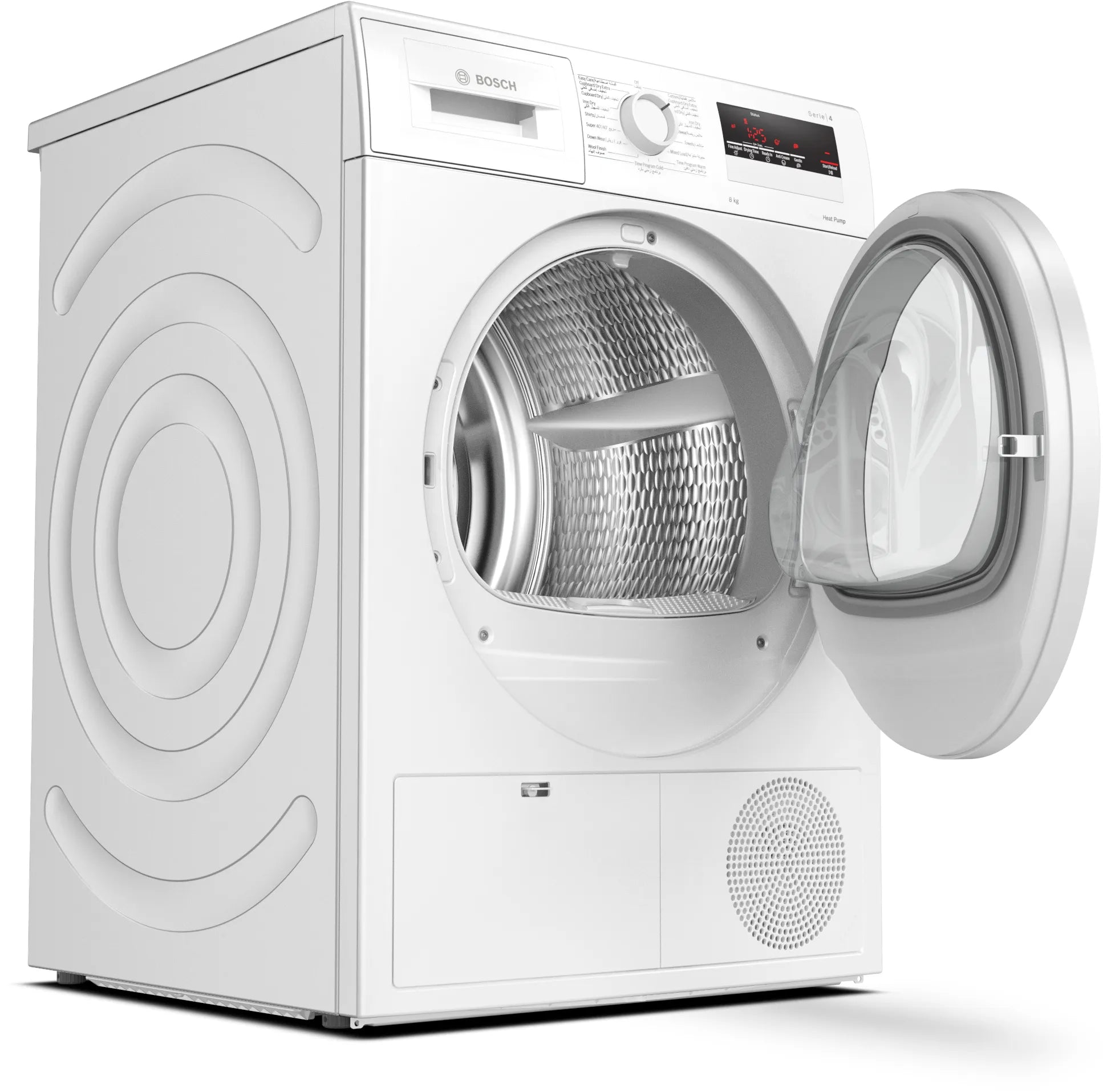Bosch Dryer 8kg Series 4, Heat Pump White WTH85V10GC