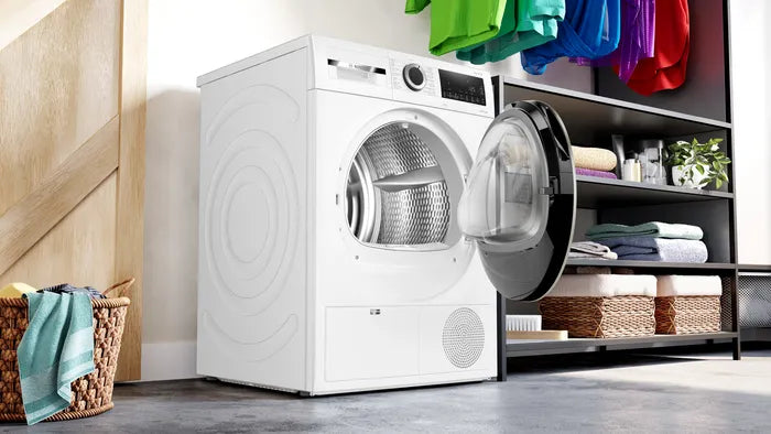 Bosch Dryer 9kg Series 4, Heat Pump White WQG24200GC