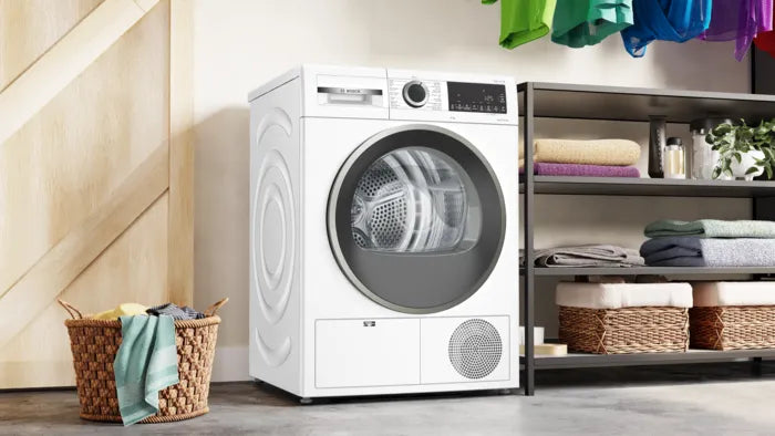 Bosch Dryer 9kg Series 4, Heat Pump White WQG24200GC