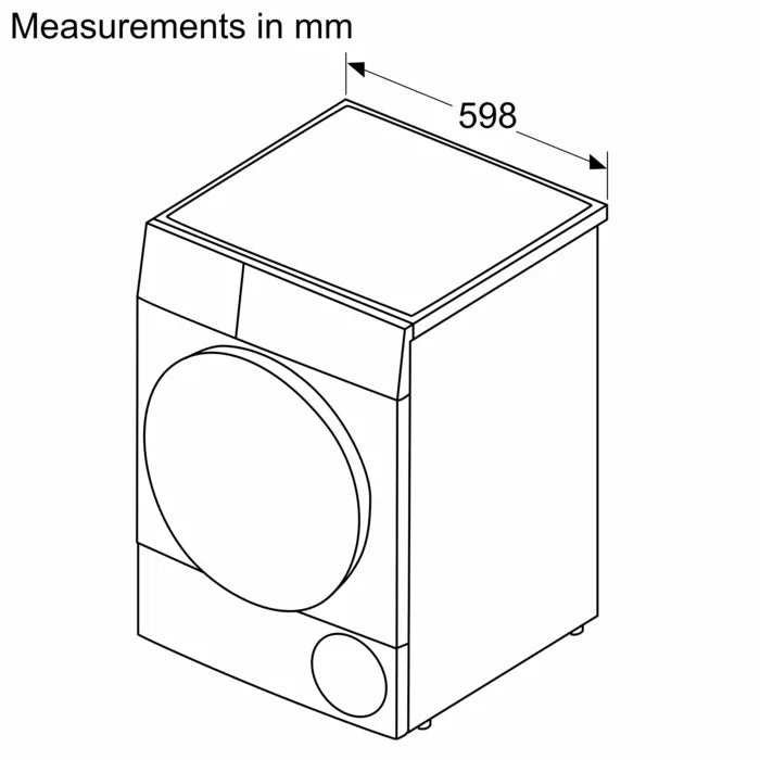 Bosch Dryer 9kg Series 4, Heat Pump White WQG24200GC