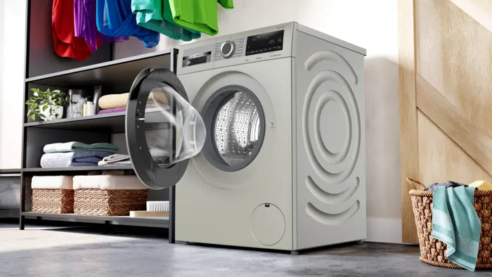 Bosch 10 kg Series 4 Front Loading Washing Machine with Iron Steam Assist, Silver WGA2540XSGC