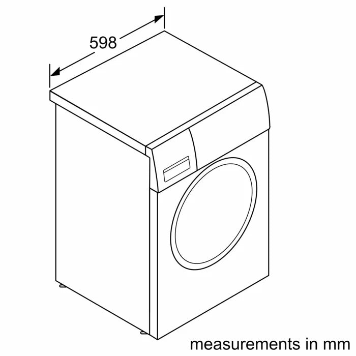 Bosch 10 kg Series 4 Front Loading Washing Machine with Iron Steam Assist, Silver WGA2540XSGC