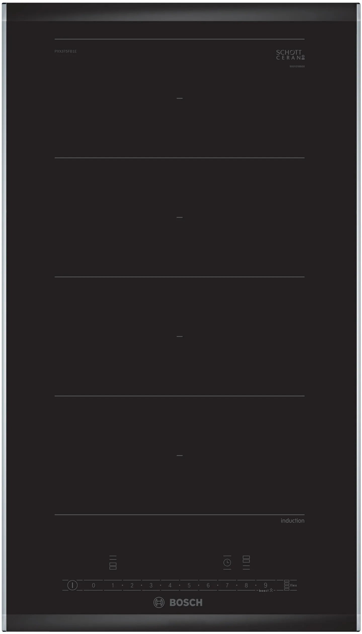 Bosch Built-in Series 6 Domino induction hob with Flex induction cooktop, 30  cm
