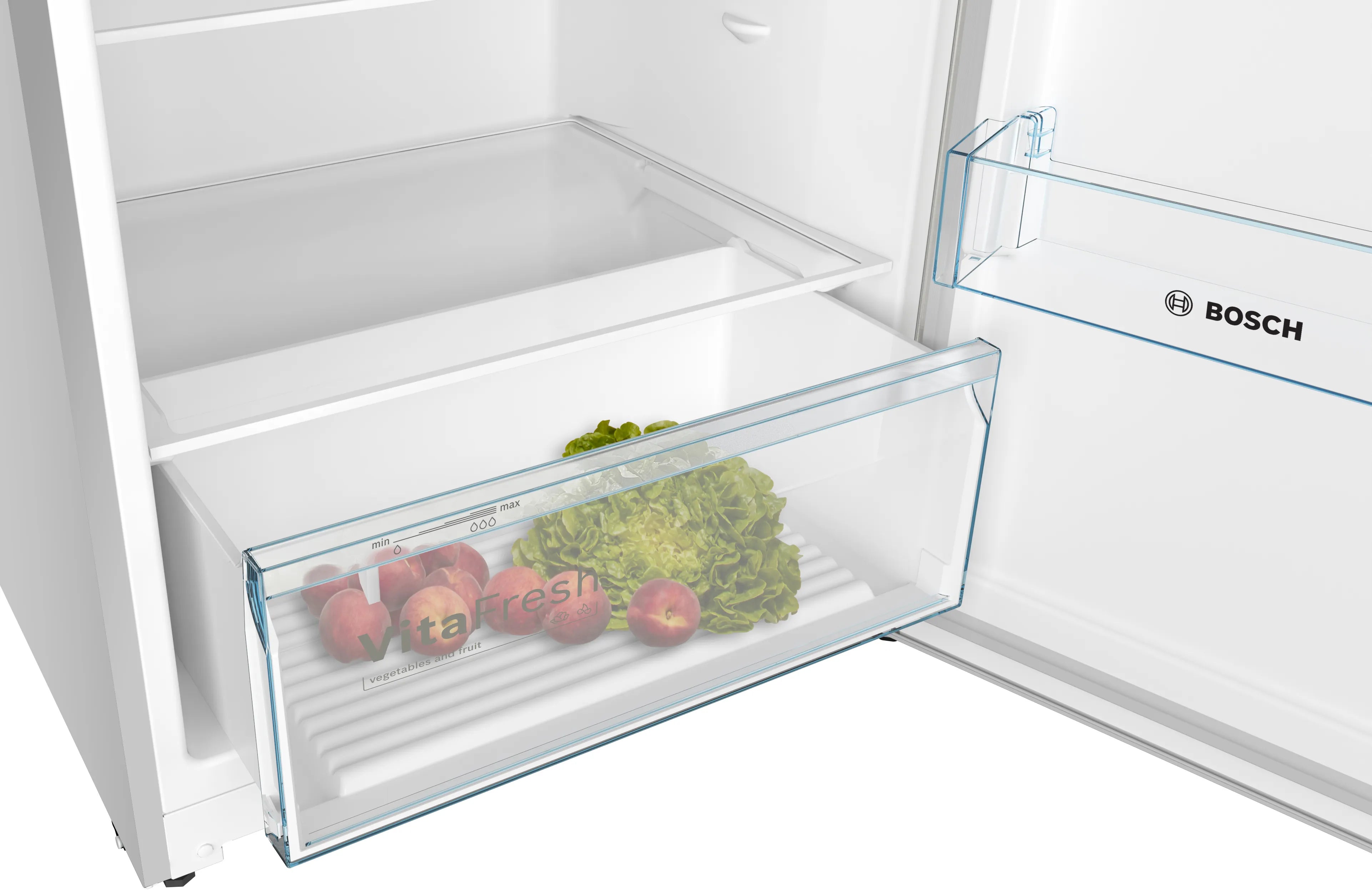 Bosch Series 4 Top mount Refrigerator with multiAir flow  186 x 70cm Stainless steel, No Frost