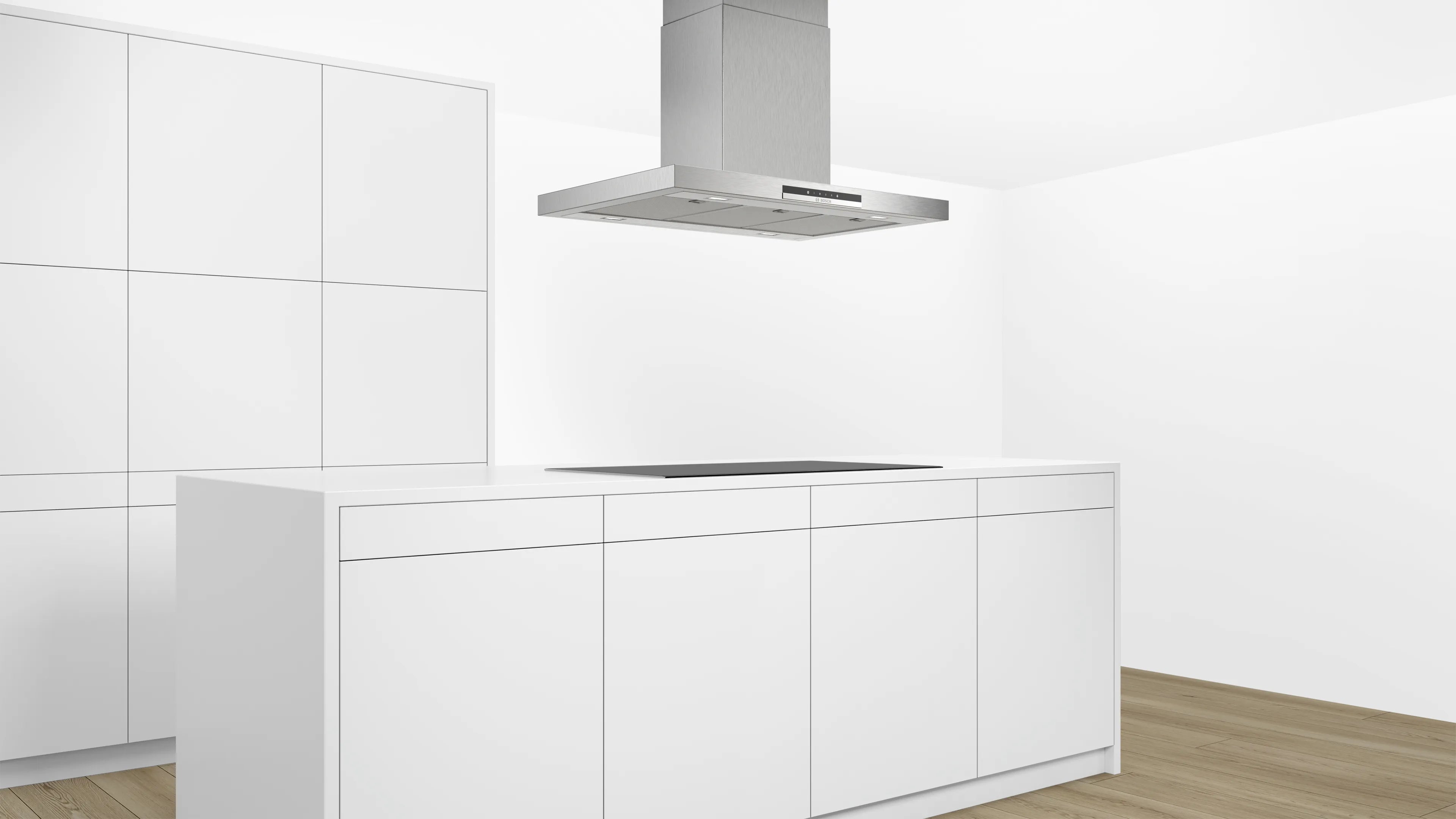Bosch Series 4 island cooker hood in Powerful quiet performance 90 cm Stainless steel